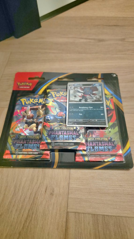 Pokémon - 11 Pachet plastic - 11x 3pack Blister Mega Evolution Phantasmal Flames Pokemon - Various sets #1.0