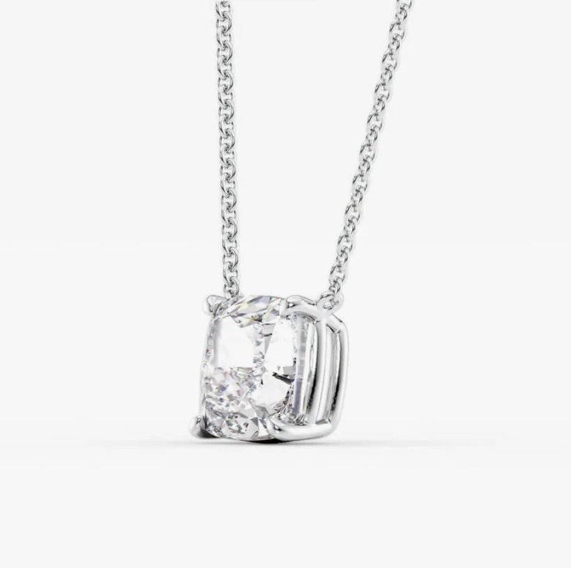 Κρεμαστό κόσμημα - 14 καράτια Λευκός χρυσός -  0.93ct. tw. Διαμάντι (Φυσικό) #3.2