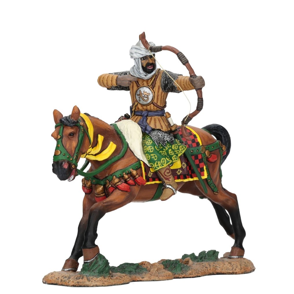 King & Country - Crusaders & Saracens - Saracens - Φιγούρα - MK059 “Mounted Saracen Archer” - Λευκό μέταλλο #1.0