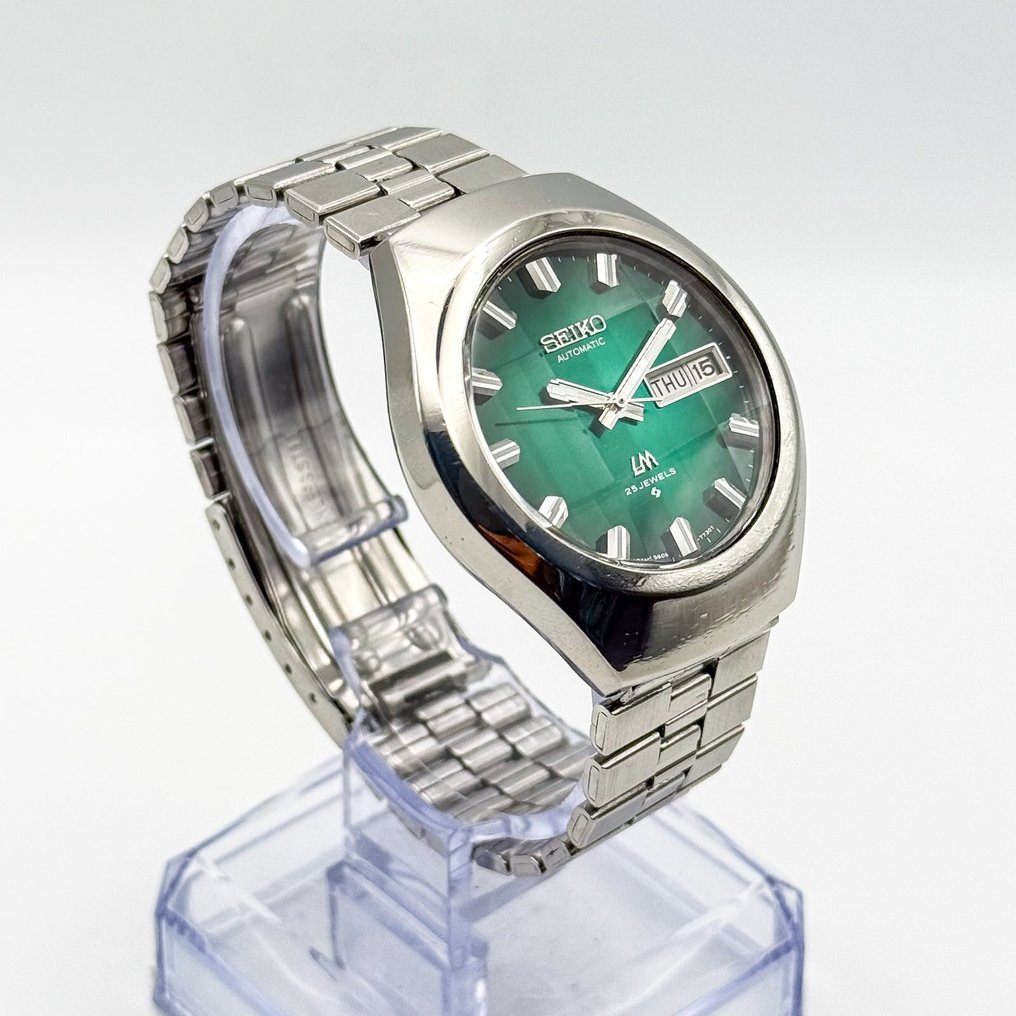 Seiko - Lord Matic "Gradient Green Sunburst" 重時 (Jūji) – Layered Time - Sem preço de reserva - 5606-7360 - Homem - 1974 #3.2