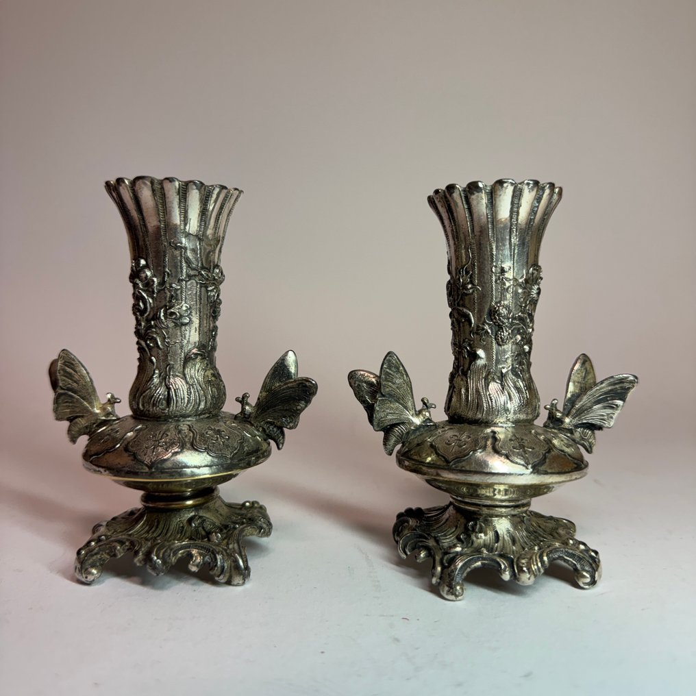 Taperstick (2) - Metal, Silverplated - Versilbert #1.0