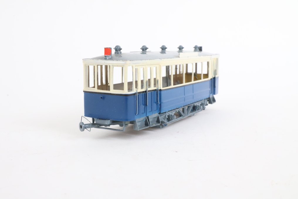 Merk niet bekend H0 - Modeltram (1) - Amsterdamse tram bijwagen (messing) - GVB #1.0