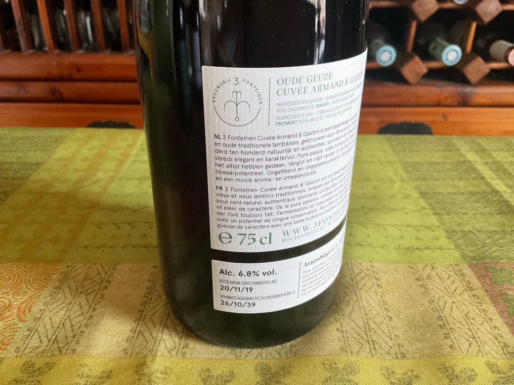 3 Fonteinen - Oude Gueuze Cuvee Armand & Gaston - 75cl -  3 bottles  #3.2