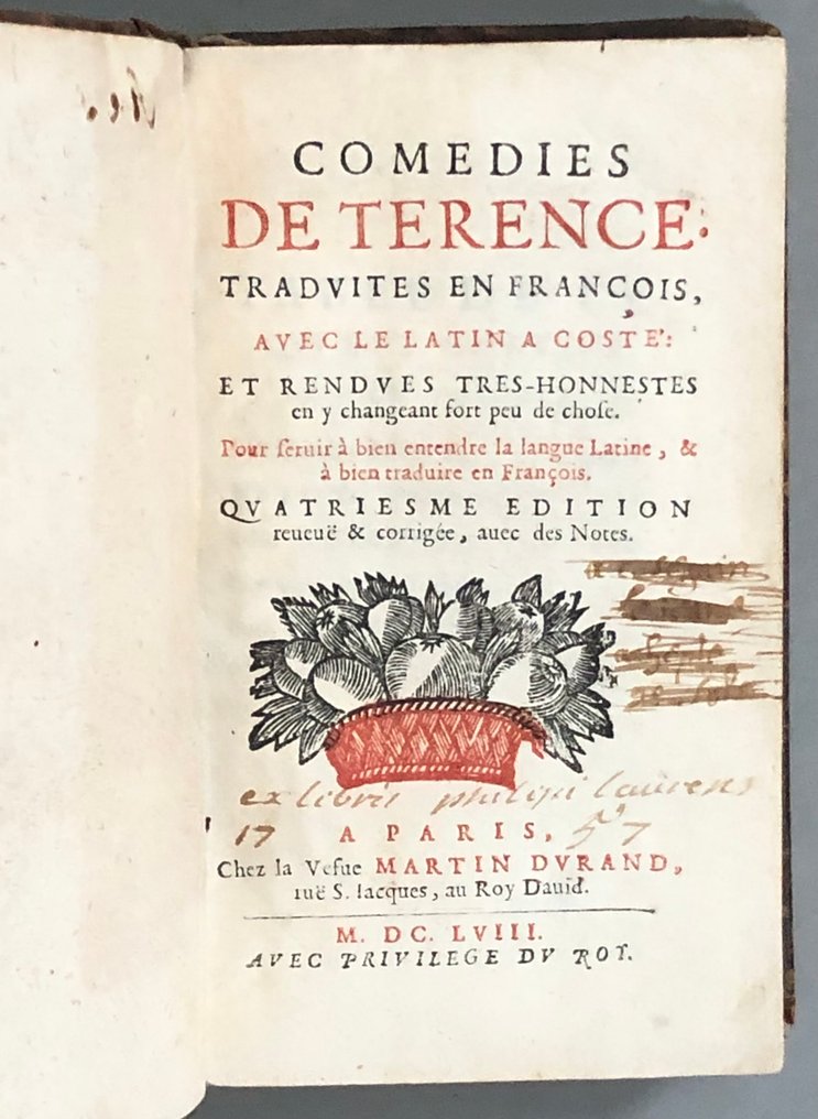 Térence - Les comédies de Térence traduites en françois - 1658 #3.2