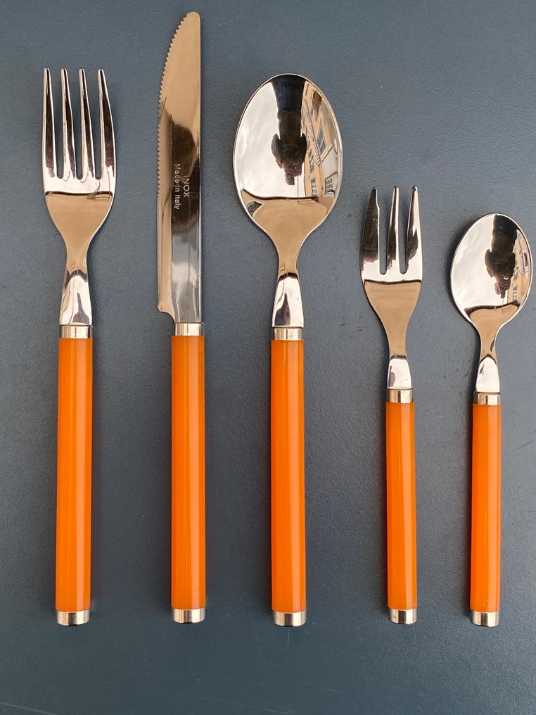 InoxPran - COLLEZIONE PRANDELLI - Servizio di posate (30) - Acciaio, inox, Plastica - Set posate da 6 persone #1.0