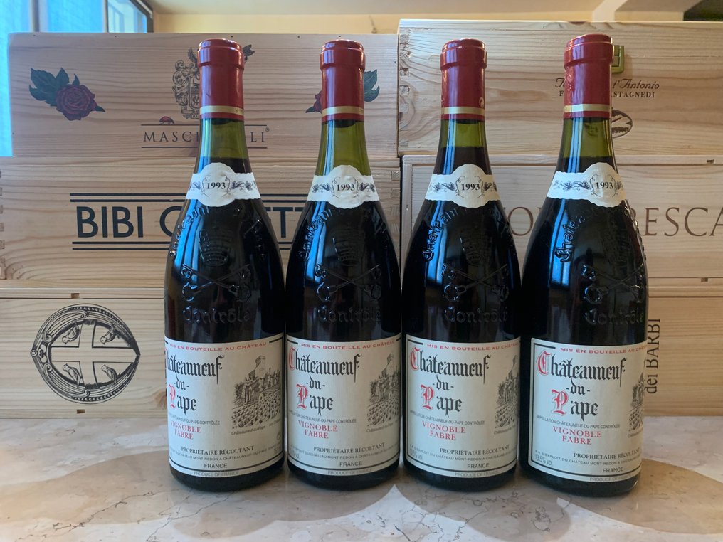 1993 Vignoble Fabre, Châteauneuf-du-Pape - Châteauneuf-du-Pape - 4 Pullot (0.7 L) #3.2