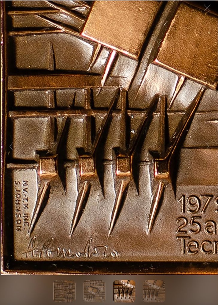 Arnaldo Pomodoro (1926) - Medaglia per Tecno 1979 #2.1