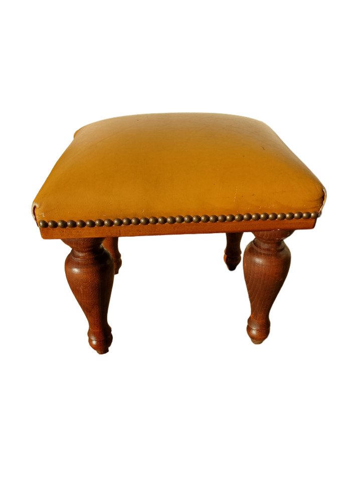 Ottoman - Trä, Läder #1.0