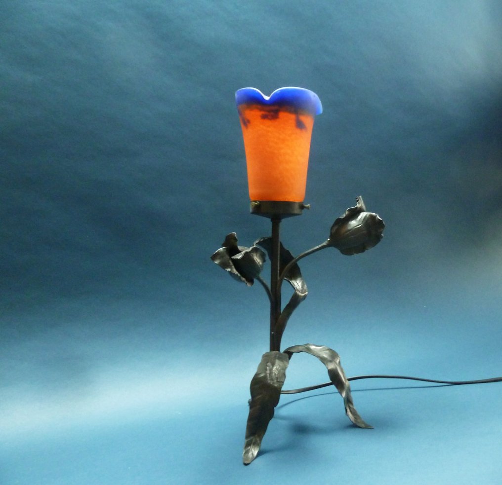 Francois Carion - Tafellamp - Glas, Metaal #1.0