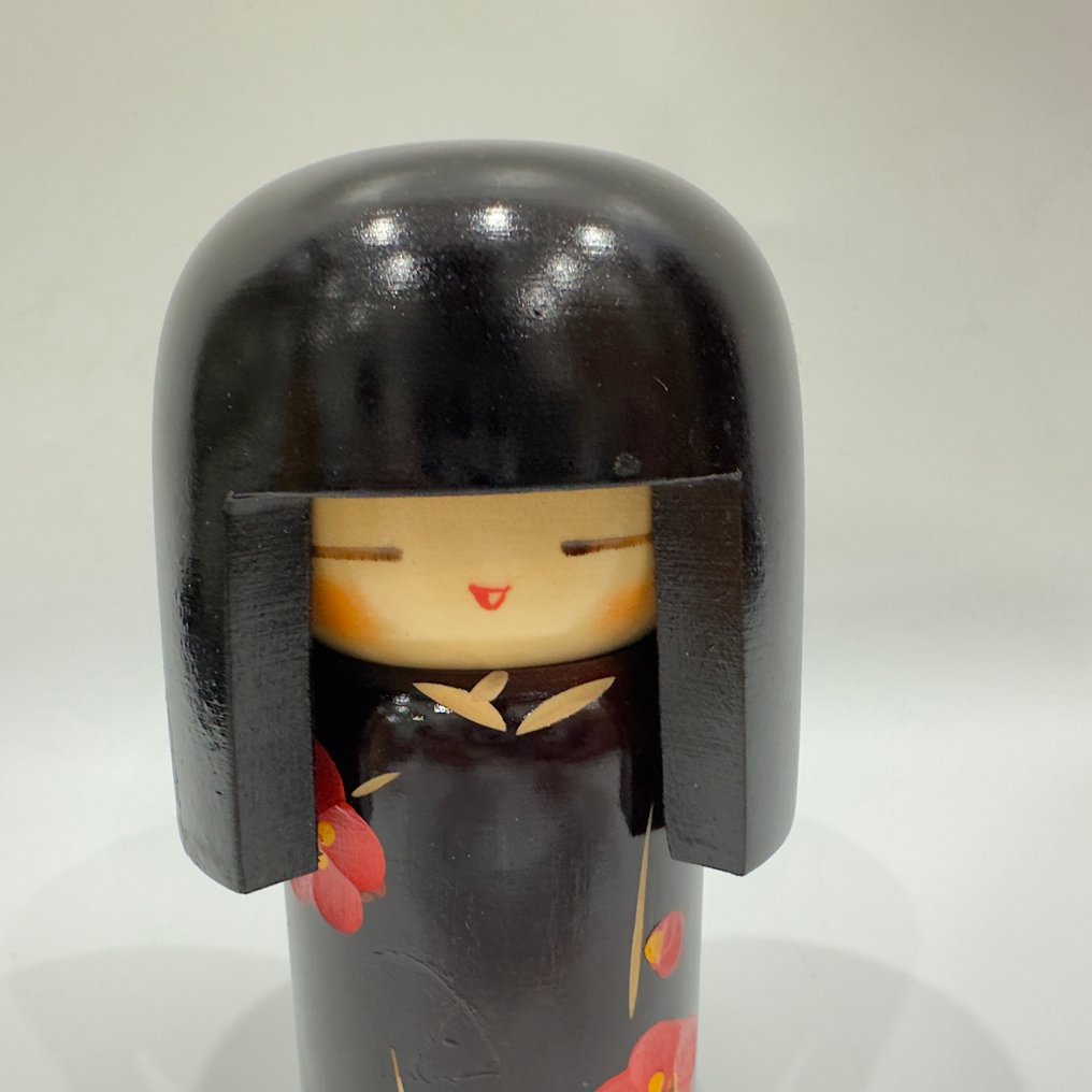Γλυπτό, Kokeshi dollsこけし,Traditional hand carving - 12 cm - Ξύλο #1.0
