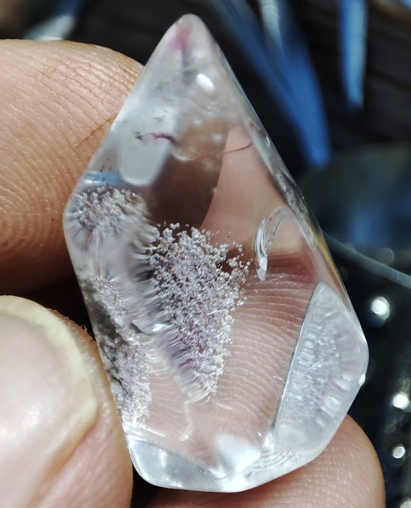 Cristal de quartz phantom clair, très beau, naturel, rare et limpide. Échantillon livraison gratuite- 9.27 g #1.0