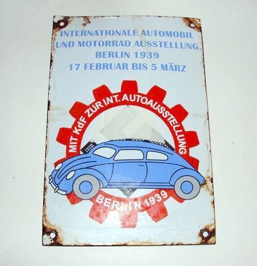 International Automobile and Motorcycle Exhibition Berlin 1939, February 17 to March 5 - Enamel sign - Enamel #2.1