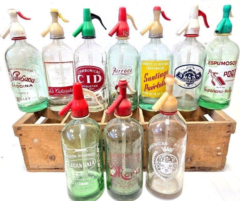 Σιφόνι  - Δέκα κλασικά sifones και ξύλινο κουτί. #1.0