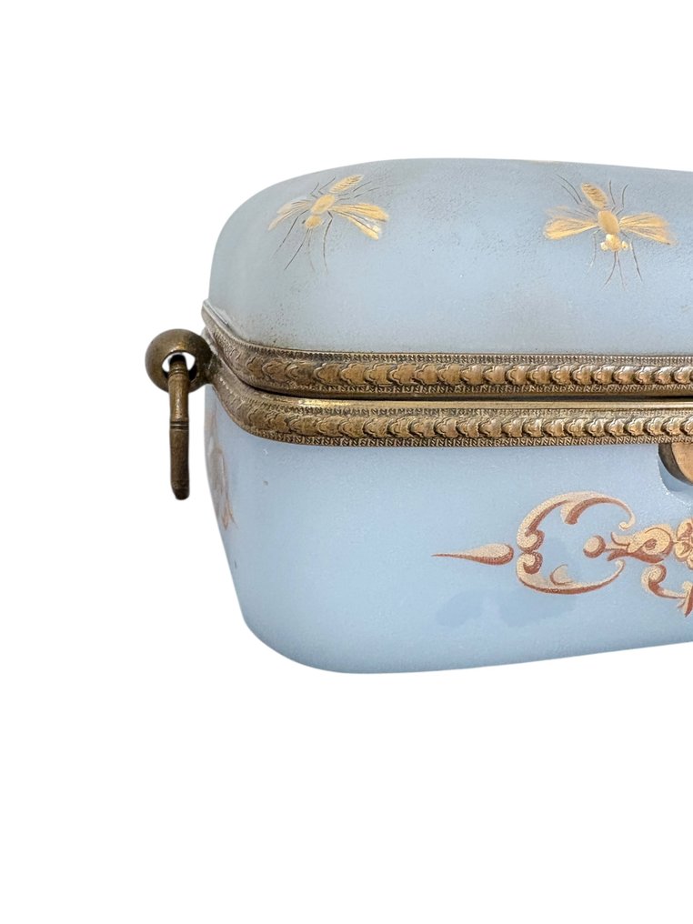 Boks - Forgyldt bronze, Opalglas #3.2