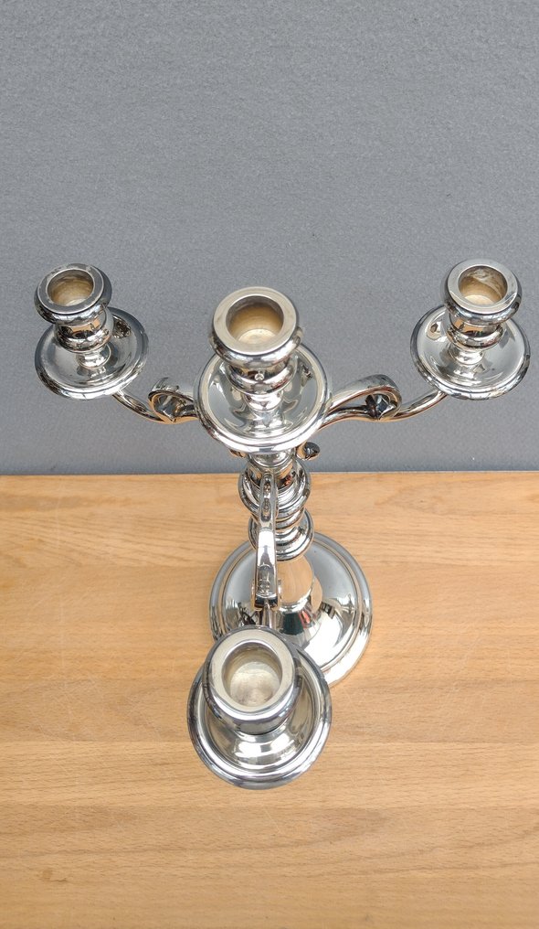 Christofle - Candeliere - Placcato argento, Metallo #4.3