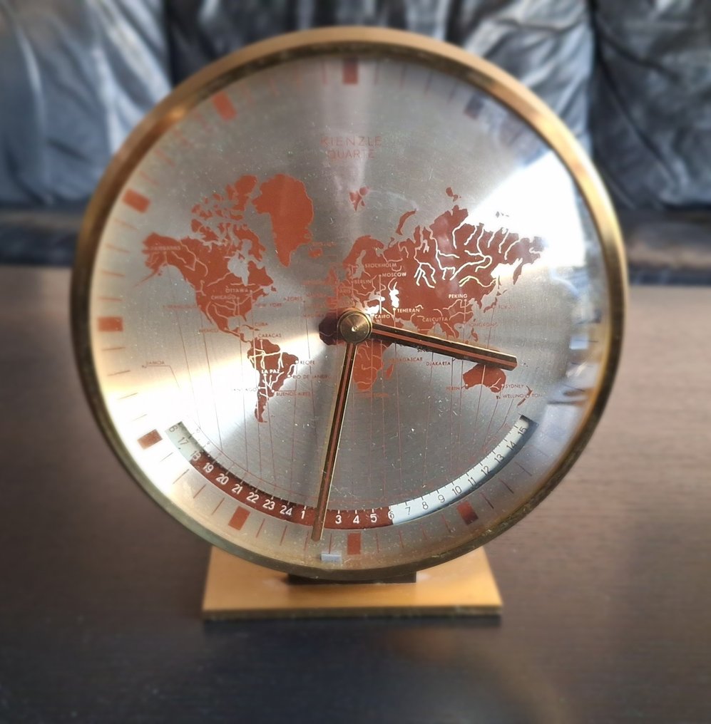 世界时钟 - Kienzle -   黄铜 - 1960-1970 #1.0