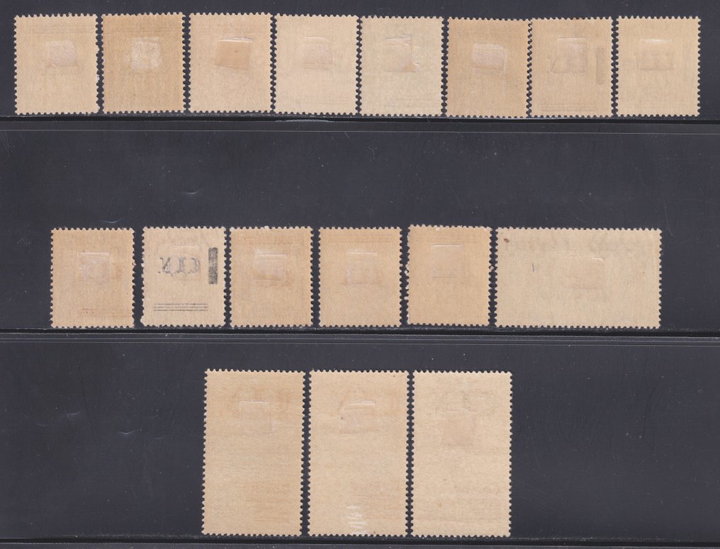 CLN 1945 - Εκπομπές από το Τορίνο + Κούβιο + Αόστα. Συλλογή 23 διαφορετικών τιμών. #3.2