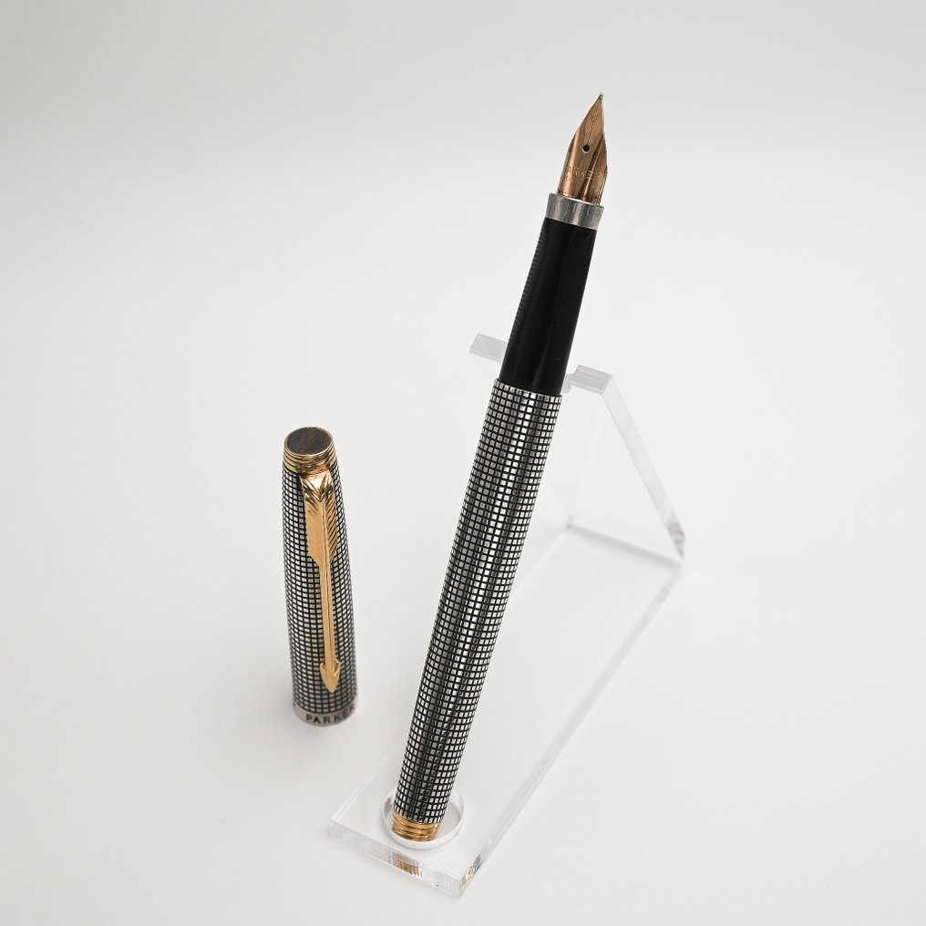 Parker - 75 Cicelé Sterling Silver (1st Generation Flat Top Design) - Täytekynä #2.1