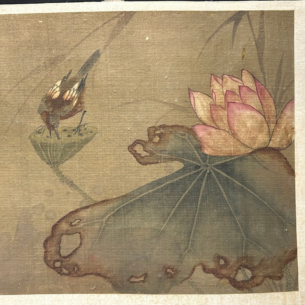 Lotusbloem zijde schildering - 未知艺术家 - 中国 - Qing Dynasty (1644-1911)  (没有保留价) #2.1