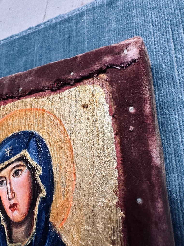 Εικόνα - Η Μητέρα του Θεού με το Παιδί (Θεοτόκος Οδηγήτρια) - Gilt brass #4.3