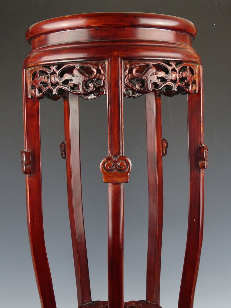 Taburet - Træ - Kina - Qing-dynastiet (1644-1911) (Ingen mindstepris) #3.2