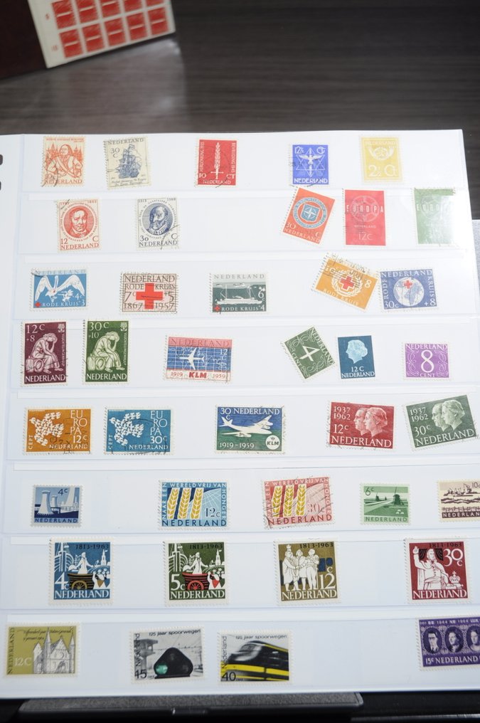 Netherlands  - Part of a collection including, among others, mint items, blocks, series, quantities, and more in #3.2