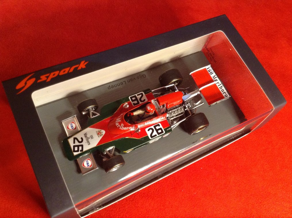 Spark 1:43 - 模型赛车 - ref. #S7573 Iso-Marlboro Ford IR 6° Dutch GP 1973 #26 Gijs van Lennep - 优质,几乎全新,如今难得一见。 #2.1