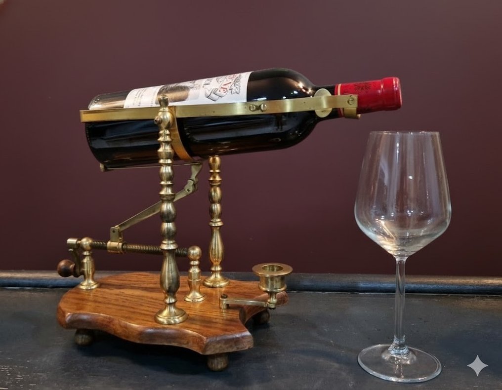 Decanter - Brass, Wood - Sommelier Display #3.2