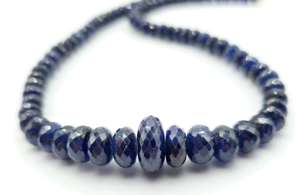 Sem preço de reserva - Colar - 18 K Ouro amarelo Safira - Zafiris de 6,7 a 15,4 mm #2.1