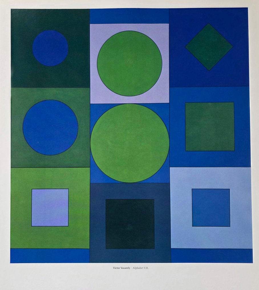 Victor Vasarely (1906-1997) - Alphabet V.B #1.0