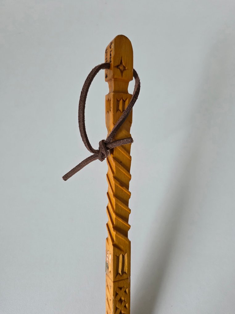 Unieke handgesneden Ellemaat - 测量仪器 - 木 - 1991/1992 #1.0