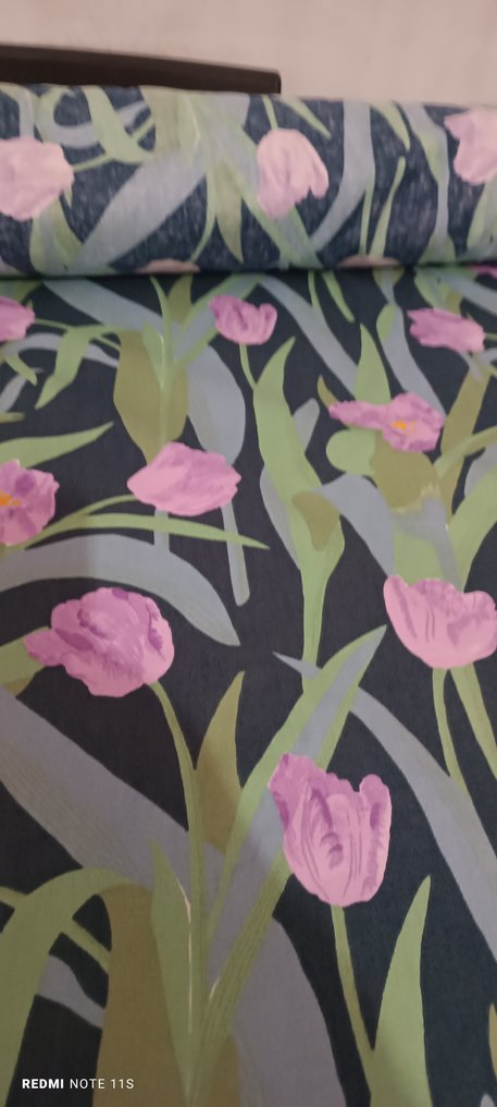 纺织品  - 400 cm - 140 cm - 手工印花棉布 #3.2