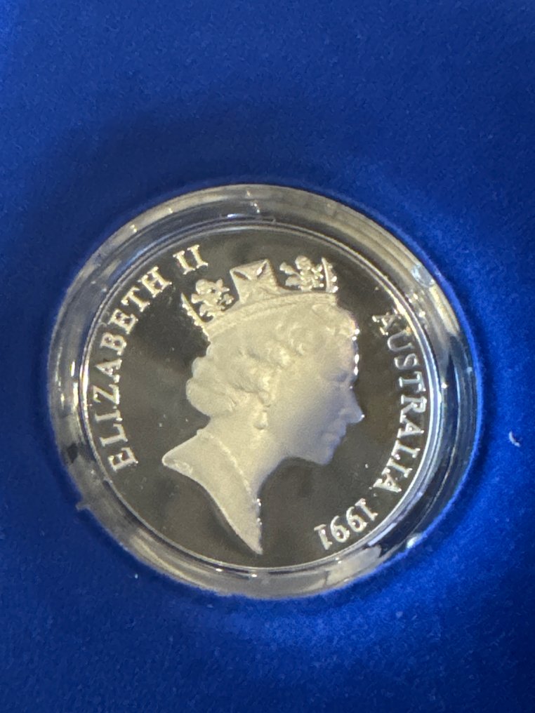 Australia. 10 Dollars 1991 - Jabiru- Birds of Australia - 20g with COA and BOX  (No reserve price) #2.1