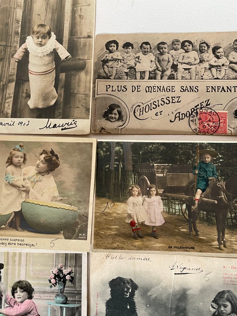 法国 - 幻想, 儿童 动物 威尼斯 - 明信片 - 1900-1960 #3.2