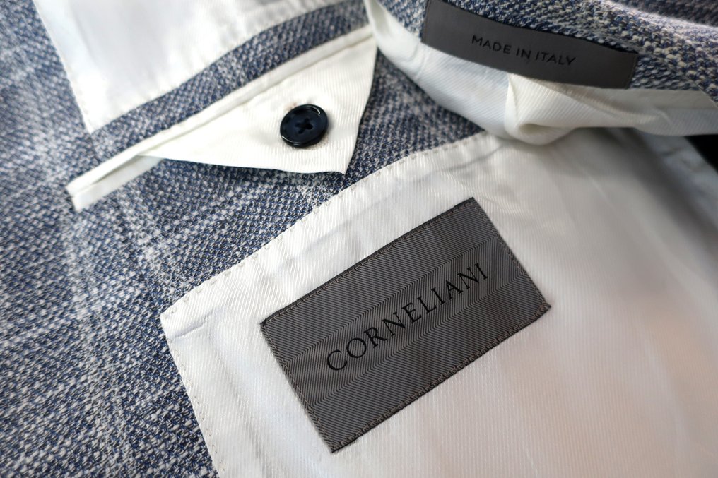 Corneliani - Lambwool, cotton & Linnen Modern Fit blazer Jacket - Blazer #1.0