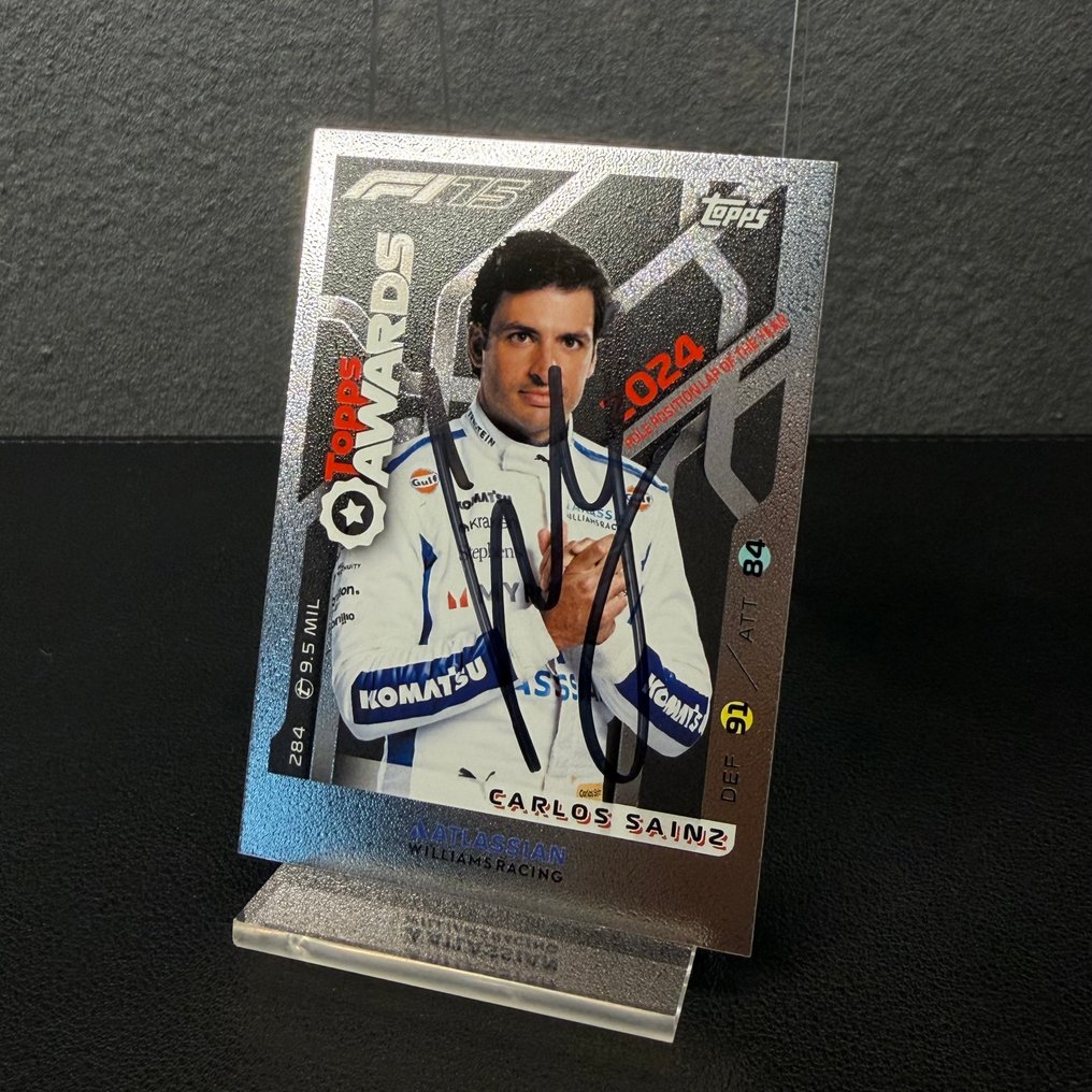 Williams - Topps Awards 284 Signed - Carlos Sainz - 2025 - Trading Card #2.1