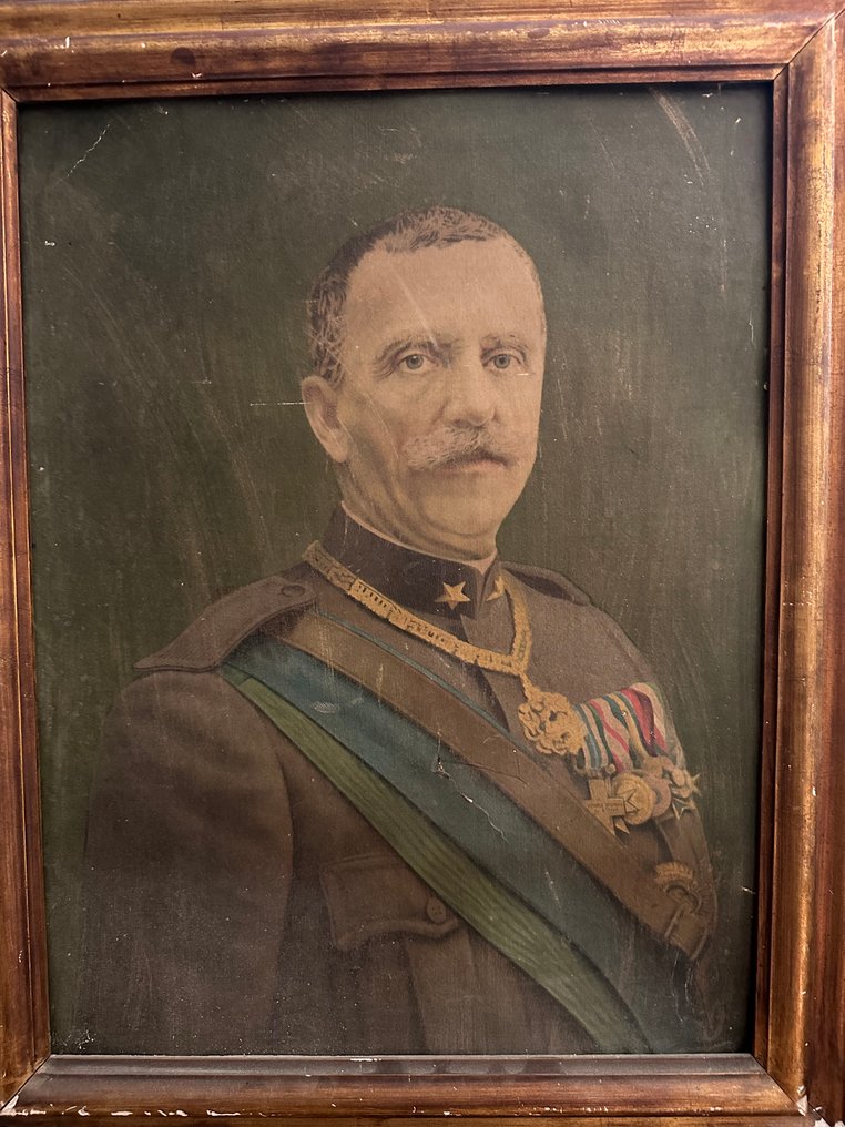 意大利学校 (XX) - Ritratto Re Vittorio emanuele || 1935 #4.3