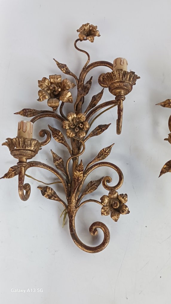 Arandela de parede (2) - Ferro - Par de apliques #1.0