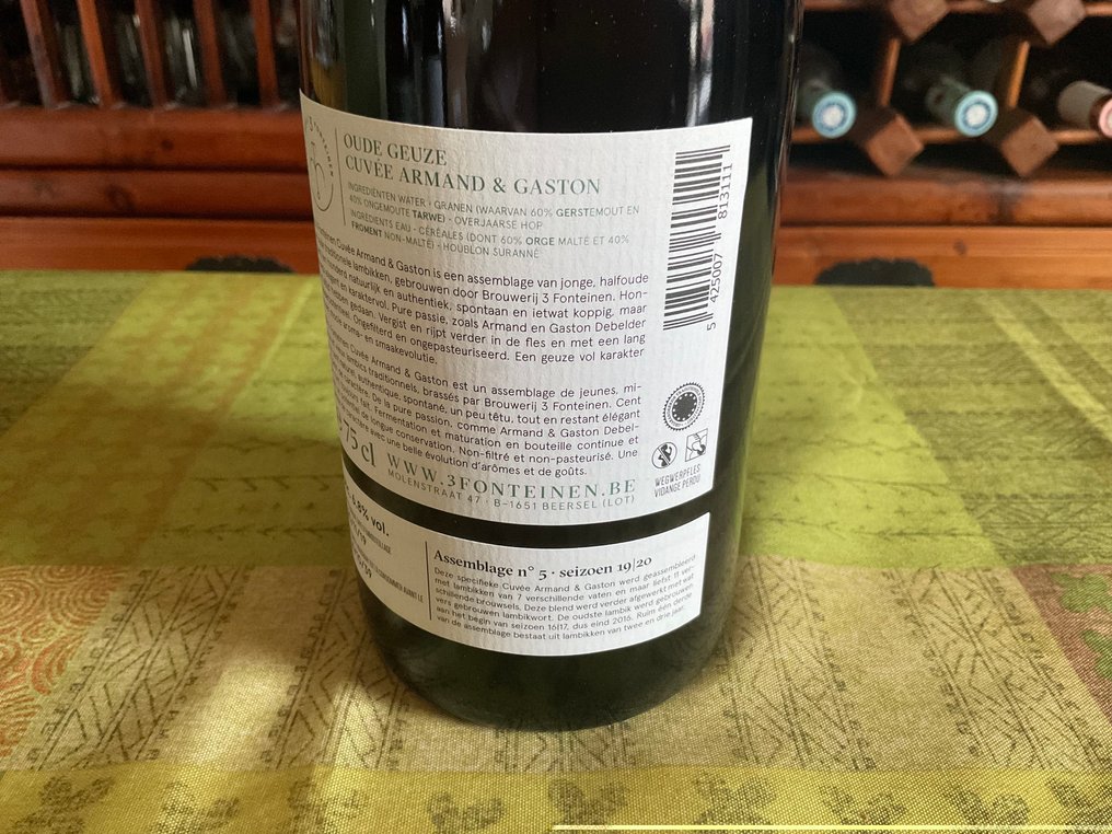 3 Fonteinen - Oude Gueuze Cuvee Armand & Gaston - 75cl -  3 bottles  #4.3