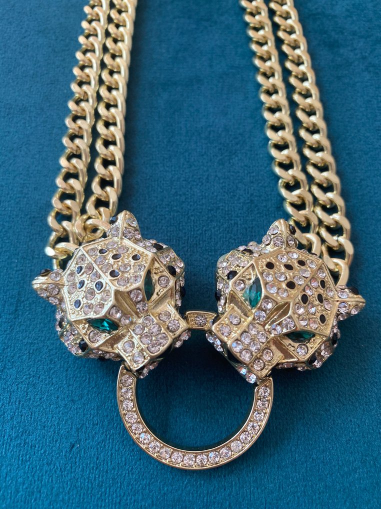 Placcato oro - Bracciale - Bracciale in stile Cartier #1.0