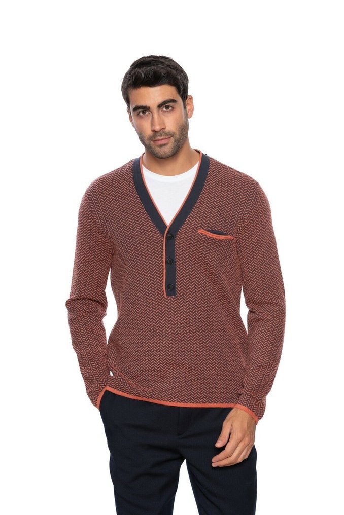 GIORGIO ARMANI RRP 950€ Sweater Cardigan Wool Blend Jacquard Geometric - 50 IT - 開襟毛衣 - New with tags #3.2