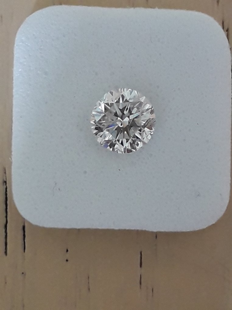 沒有保留價 - 1 pcs 鑽石  (天然)  - 1.00 ct - 圓形 - G - I1 - Gemewizard Gemological Laboratory (GWLab) #2.1