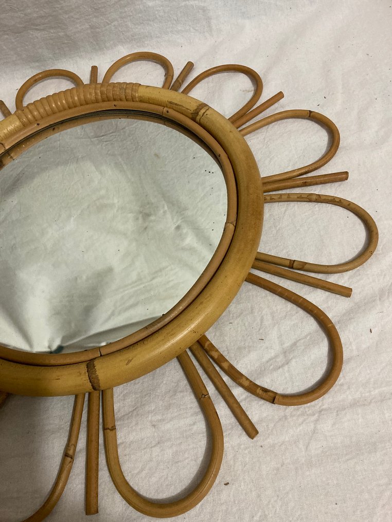 Καθρέφτης- Miroir SOLEIL  - Rattan, Μπαμπού #3.2
