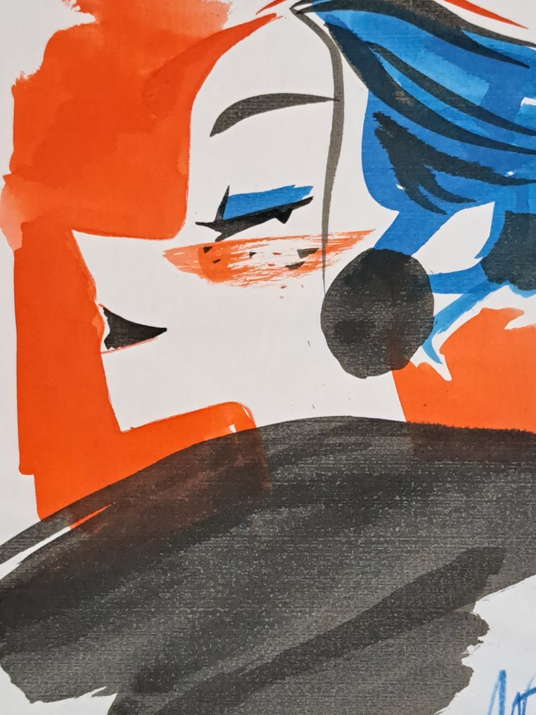 Lapone, Antonio - 1 Original colour drawing - Un Nasino Impertinente #1.0