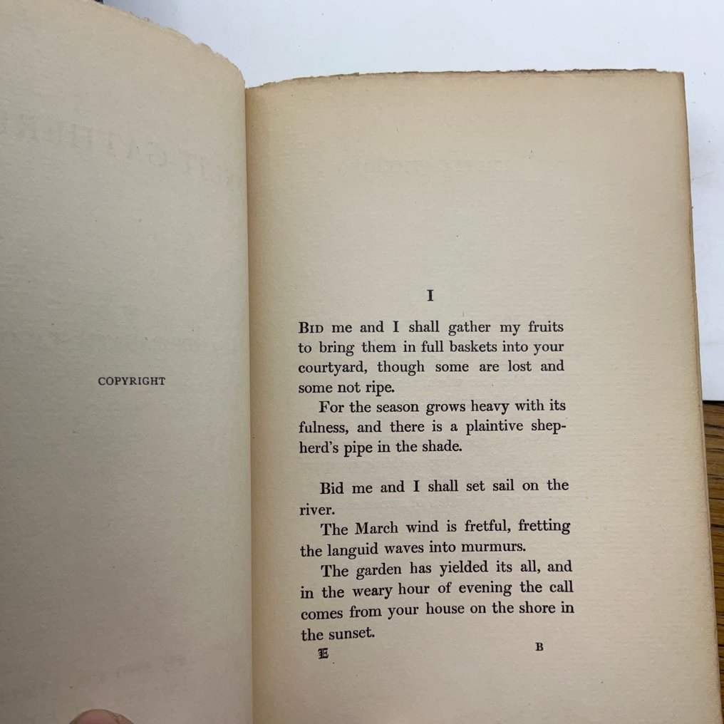 Rabindranath Tagore - Three Rabindranath Tagore works: Fruit-Gathering; Sadhana; The Gardener - 1913 #3.2
