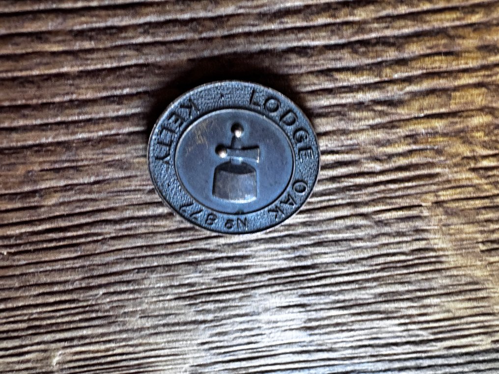 1900c R.A.M 共济会标志代币/“便士”。他们每人都得到了一个便士。. 1900  (没有保留价) #3.2