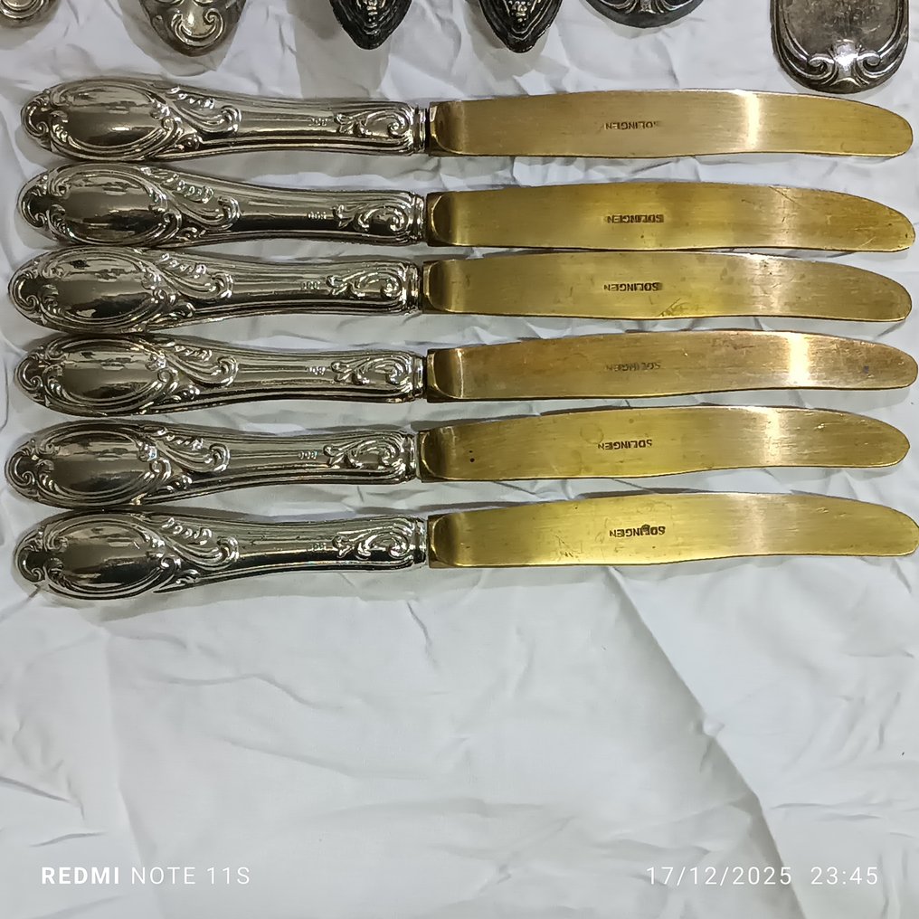 Solingen - Aterinsetti (100) - Hopeoitu, Teräs #1.0