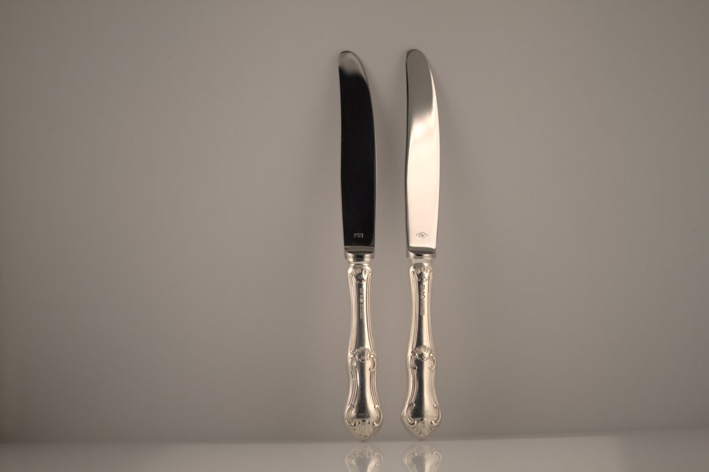 Guldsmedsaktiebolaget GAB - Coltello da tavola (2) - MEMA - .830 argento #3.2