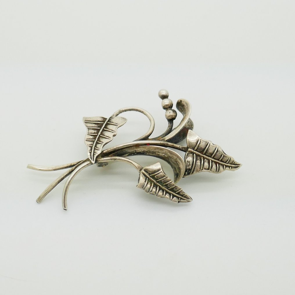 Zonder minimumprijs - Broche Zilver - G. Kaplan - 1954 #1.0