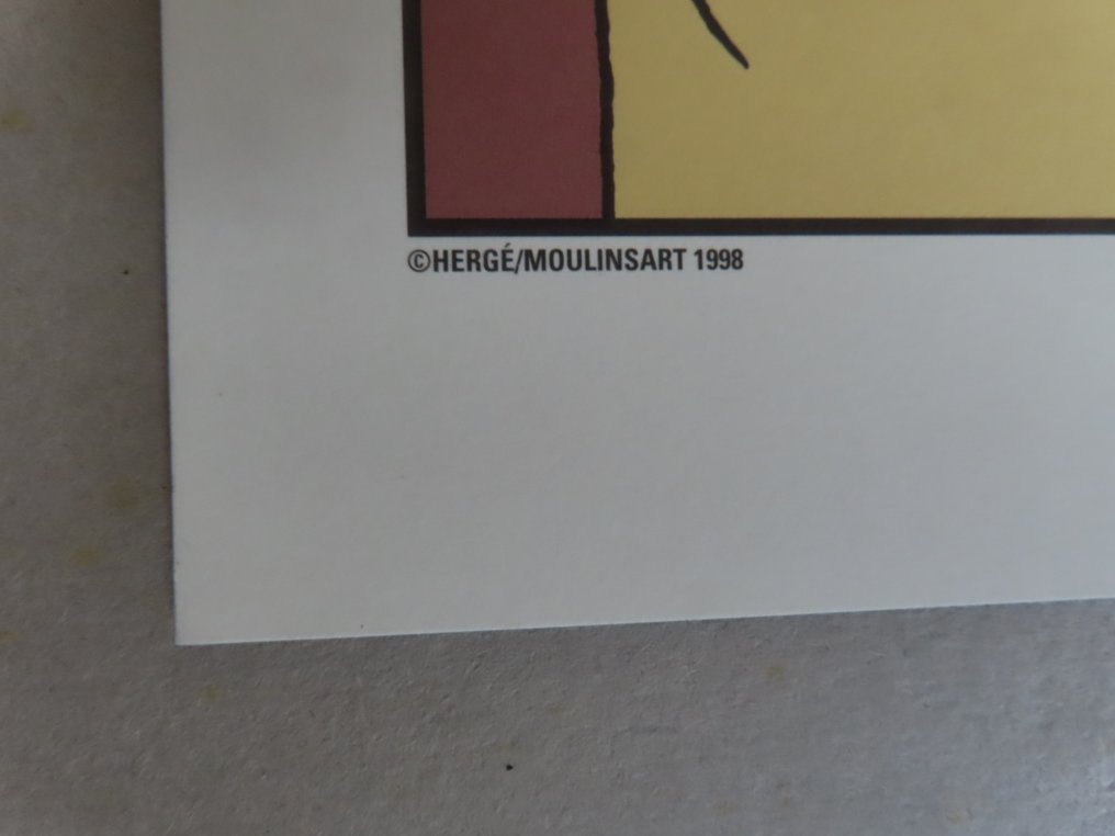 Hergé - 4 x print  Moulinsart Tintin #2.1